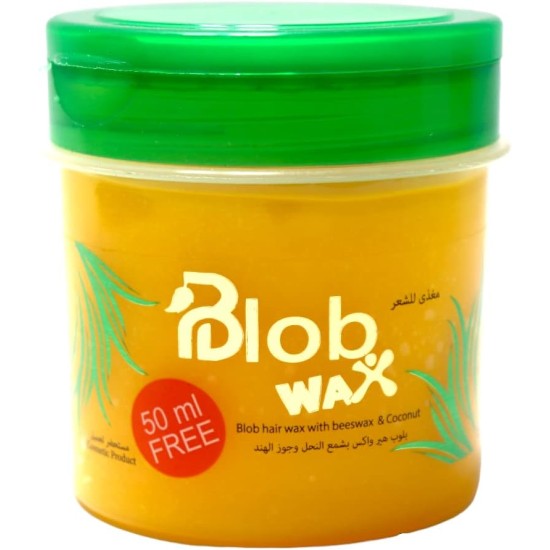 Blob hair wax with beeswax & coconut, 170 ml, Yellow