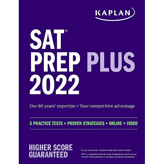 SAT Prep Plus 2022: 5 Practice Tests + Proven Strategies + Online + Video