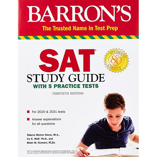 SAT Study Guide with 5 Practice Tests by Green Sharon Weiner