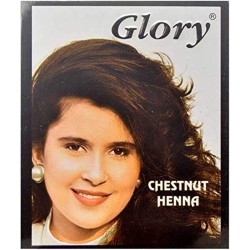 Glory Henna with Shikaki and Amla Pack of 6, 10 gm - Chestnut