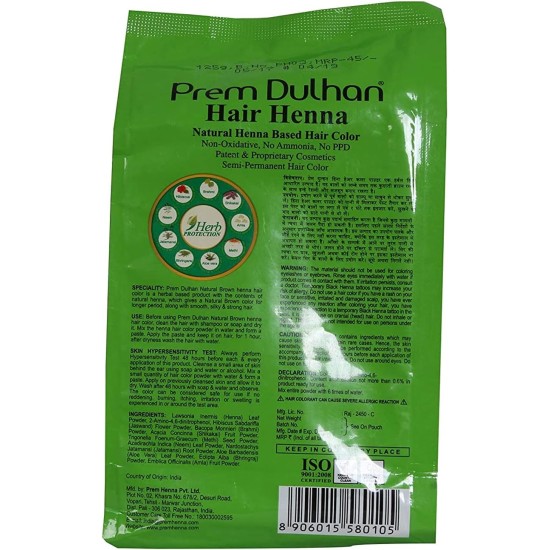 Prem Dulhan Henna - Natural Brown Prem Dulhan Henna - Natural Brown