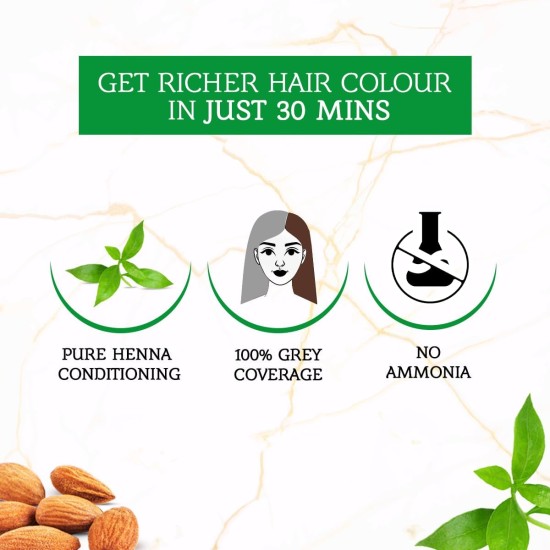 Vatika Naturals Henna Hair Color For Hair Dye 6 x 10 g | Burgundy | 100% Grey Coverage; Indian Henna Based | No Ammonia Vatika Naturals Henna Hair Color For Hair Dye 6 x 10 g | Burgundy | 100% Grey Coverage; Indian Henna Based | No Ammonia