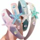 1Pc Fashion Women Starfish Seashell Hairbands Cute Mesh Bowknote Head Band Girls Hair Hoop Princess Headwear Hair Accessories VaryColor