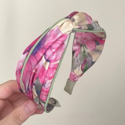 1Pc Print Colorful Bow Hairbands For Women Korea Headband For Girls Hair Accessories Hair Band VaryColor Floar Crown Headbands Head Wrap