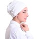 Aseel Scarf Seamless Bandana 2 Layers Full Hair Cover for Women (Closed) (White) Aseel Scarf Seamless Bandana 2 Layers Full Hair Cover for Women (Closed) (White)