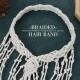 Macrame White Headbands Macrame Wedding Veil Feather Headband Boho Hippie Headpiece Bridal Shower Accessories for Women and Girls