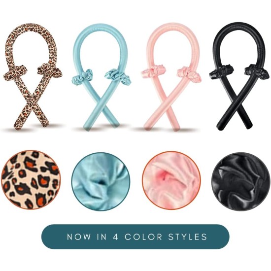 Women Heatless Curling Headband with Hair Clips and Scrunchie, for Long Hair (Baby Blue) Women Heatless Curling Headband with Hair Clips and Scrunchie, for Long Hair (Baby Blue)