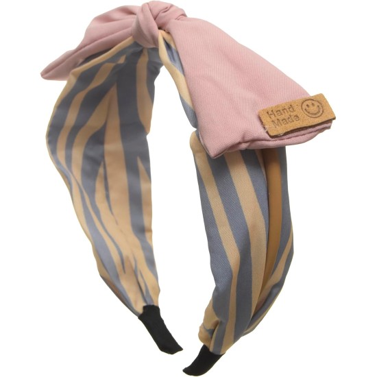 ZAHRA Fashion Striped Hair Hoop for Girls and Women Multi Color Medium