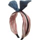 ZAHRA Fashion Striped Hair Hoop for Girls and Women Multi Color Medium