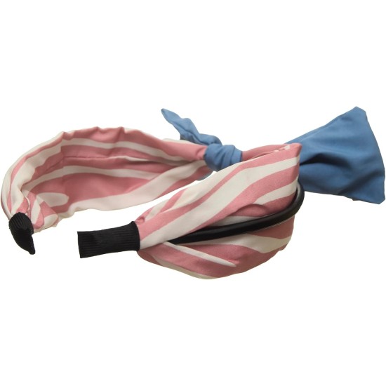 ZAHRA Fashion Striped Hair Hoop for Girls and Women Multi Color Medium