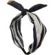 ZAHRA Fashion Striped Hair Hoop for Girls and Women Multi Color Medium