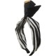 ZAHRA Fashion Striped Hair Hoop for Girls and Women Multi Color Medium