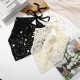 fashion mania Floral Crochet Hair Bandanas Headscarf 2 PCS Women Hair Scarf Daisy Headband Vintage Head Kerchief for Girls (White and black) fashion mania Floral Crochet Hair Bandanas Headscarf 2 PCS Women Hair Scarf Daisy Headband Vintage Head Kerchief for Girls (White and black)
