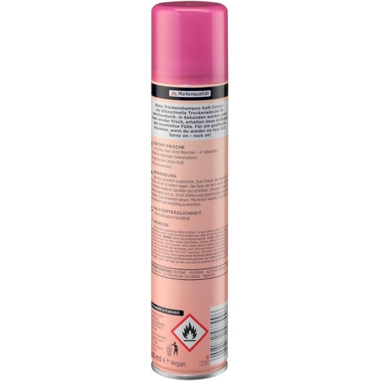 Balea Dry Shampoo for All Hairs - 200 milliliters