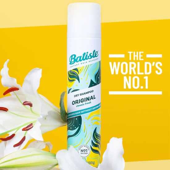 Batiste Dry Shampoo, Original, 200 Ml