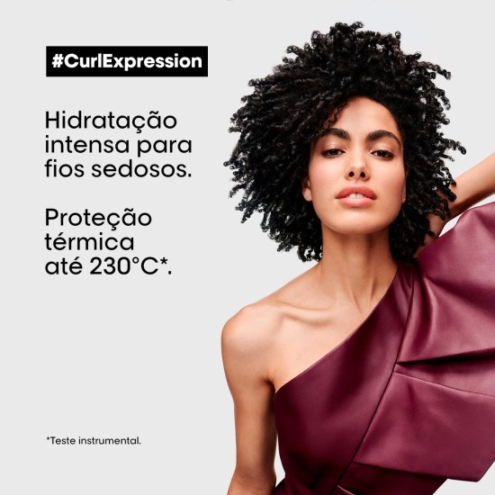 L'Oréal Professionnel Leave-In-Moisturiser, With Heat Protection, For Curly & Coily Hair, With Glycerin, Urea H and Hibiscus Seed Extract, Serie Expert Curl Expression, 200 ml L'Oréal Professionnel Leave-In-Moisturiser, With Heat Protection, For Curly & Coily Hair, With Glycerin, Urea H and Hibiscus Seed Extract, Serie Expert Curl Expression, 200 ml