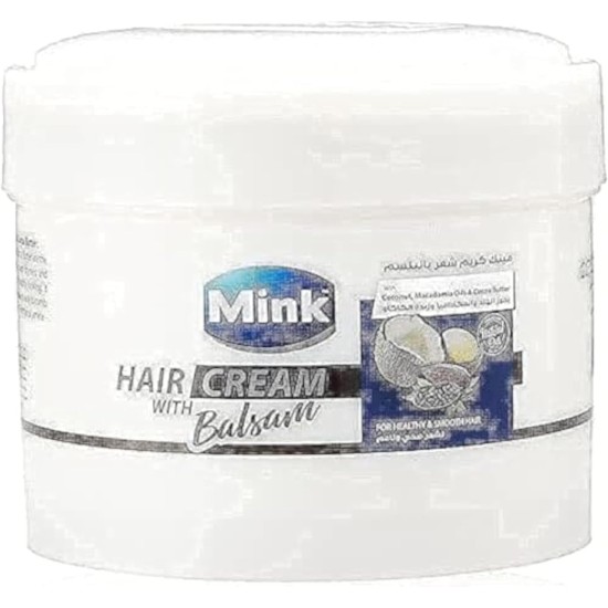 Mink Hair Cream with Balsam, Coconut, Macadamia Oil and Cocoa Butter - 200 ml Mink Hair Cream with Balsam, Coconut, Macadamia Oil and Cocoa Butter - 200 ml