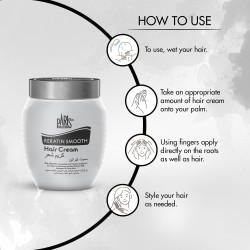 PARIS COLLECTION Keratin Smooth Hair Cream for Deep Conditioning and Moisturizing for Dry Damaged Frizzy Hairs (Girls/Boys) - 475ml