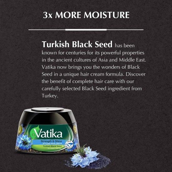 Vatika Naturals turkish black seed 190ml + 10% OFF | Strength & shine for weak & dull hair styling hair cream Vatika Naturals turkish black seed 190ml + 10% OFF | Strength & shine for weak & dull hair styling hair cream