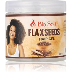 Bio Soft - Flaxseeds - Hair Gel - For Natural Curls, Coils And Waves - 500ml