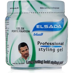 EL SADA Long Lasting Hair Styling Gel, Green, 1 liter