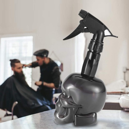 Hairdressing Spray Bottle, 500ml Devil shape Salon Water Mist Sprayer Refillable Skull Hair Salon Water Mist Sprayer Hair Spray Bottle for Taming Hair, Hairstyling, Plants, Pets, Cleaning (Black) Hairdressing Spray Bottle, 500ml Devil shape Salon Water Mist Sprayer Refillable Skull Hair Salon Water Mist Sprayer Hair Spray Bottle for Taming Hair, Hairstyling, Plants, Pets, Cleaning (Black)