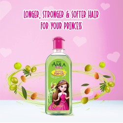 Dabur Amla Kids Hair Oil | With Natural Oils - Amla, Almond, & Olive | For Long, Strong & Soft Hair - 90 ml