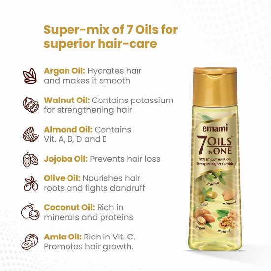 Emami 7 oils in one damage control hair oil, 100ml Emami 7 oils in one damage control hair oil, 100ml