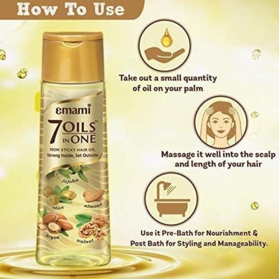 Emami 7 oils in one damage control hair oil, 100ml Emami 7 oils in one damage control hair oil, 100ml