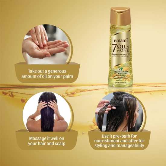 Emami 7 oils in one damage control hair oil, 100ml Emami 7 oils in one damage control hair oil, 100ml