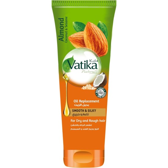 Vatika Naturals Smooth & Silky Oil Replacement 200 ml | Almond, Coconut & Sesame | For Dry & Rough Hair | Non-Sticky & Non-Greasy Vatika Naturals Smooth & Silky Oil Replacement 200 ml | Almond, Coconut & Sesame | For Dry & Rough Hair | Non-Sticky & Non-Greasy