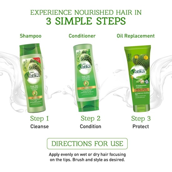 Vatika Naturals Smooth & Silky Oil Replacement 200 ml | Almond, Coconut & Sesame | For Dry & Rough Hair | Non-Sticky & Non-Greasy Vatika Naturals Smooth & Silky Oil Replacement 200 ml | Almond, Coconut & Sesame | For Dry & Rough Hair | Non-Sticky & Non-Greasy