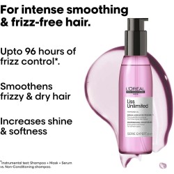 L'Oréal Professionnel Serie Expert Liss Unlimited Blow Dry Serum 125 ml, For Frizz-free Hair
