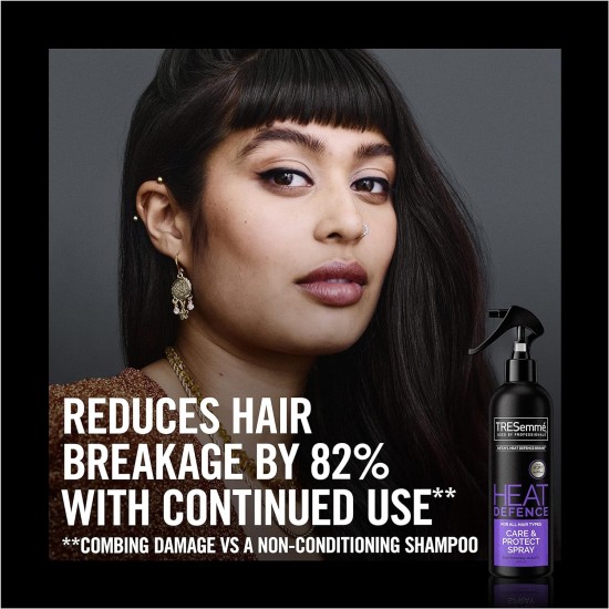 Tresemme Care and Protect UK's No. 1 Heat Defence Brand** Heat Defence Spray Heat Protection Up to 230°C* 300 ml (Pack of 1) Tresemme Care and Protect UK's No. 1 Heat Defence Brand** Heat Defence Spray Heat Protection Up to 230°C* 300 ml (Pack of 1)