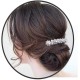 2 Pieces Hair Comb Hair Clip Hair Accessories Pearl Crystal Clear Shiny Hair Accessories for Bride and Her Friend