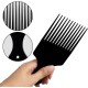 6 pcs Afro Comb, Plastic Smooth Hair Pick Comb Wide Tooth Detangling Hair Comb for Natural Curly Hair Style (6 Color)