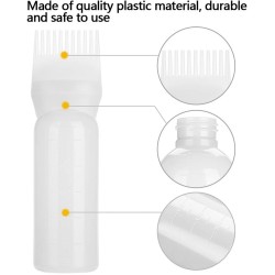 ANGGREK Hair Dyeing Bottle Brush Shampoo Hair Color Oil Comb Applicator Tool Root Comb Applicator Bottle Applicator Bottle with Comb