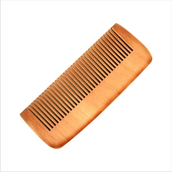 Crafts idea wooden comb hair + beard detangler for women and men - natural anti static wood for detangling and styling wet or dry curly, thick, wavy, or straight hair - small pocket sized