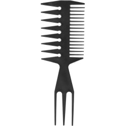 Hair Comb Styling Set Double Side Tail Combs with Afro Pick Barber Wide Tooth Comb for Men Women Beard Hairstylist Tools African American Accessories, Black,