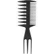 Hair Comb Styling Set Double Side Tail Combs with Afro Pick Barber Wide Tooth Comb for Men Women Beard Hairstylist Tools African American Accessories, Black,