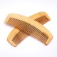 Hair Comb Wooden Salon Hairdressing Comb Curved Comb Fine Tooth Comb Set Moustache Grooming Brushes for Women Men and Girls 2 Pcs Light brown