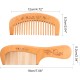 Handmade Wood Hair Comb-100% Peach cent Natural Detangling Hair Wooden Comb with No Snag - Smoothing Pocket Comb,[2 Pack]Fine and Wide Tooth Hair Comb,Best Gift Idea