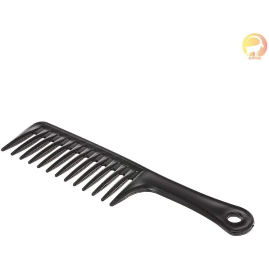 Torix Hair Brush Wide Teeth Comb 24.5cm Black ABS Plastic Heat-resistant Wide Wide Teeth Hair Comb Styling Tool Torix Hair Brush Wide Teeth Comb 24.5cm Black ABS Plastic Heat-resistant Wide Wide Teeth Hair Comb Styling Tool