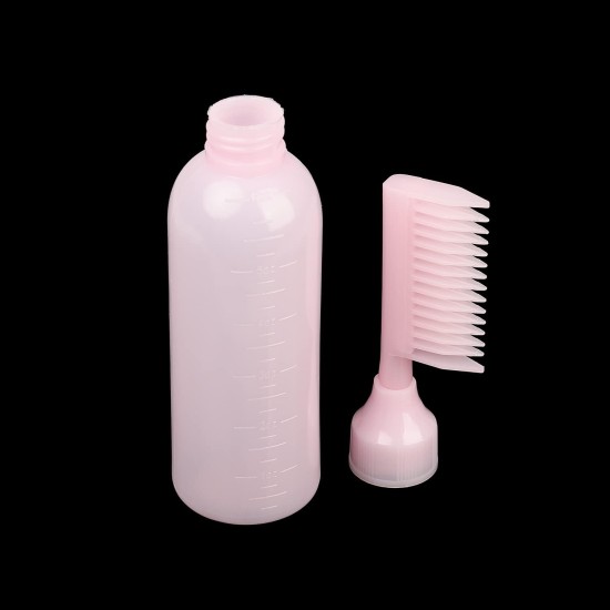 UNVOJL 2 Pack Root Comb Applicator Bottle Hair Dye Dispensing Bottle with Scale for Home Salon (Pink) UNVOJL 2 Pack Root Comb Applicator Bottle Hair Dye Dispensing Bottle with Scale for Home Salon (Pink)