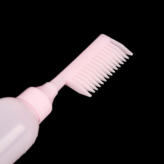 UNVOJL 2 Pack Root Comb Applicator Bottle Hair Dye Dispensing Bottle with Scale for Home Salon (Pink) UNVOJL 2 Pack Root Comb Applicator Bottle Hair Dye Dispensing Bottle with Scale for Home Salon (Pink)