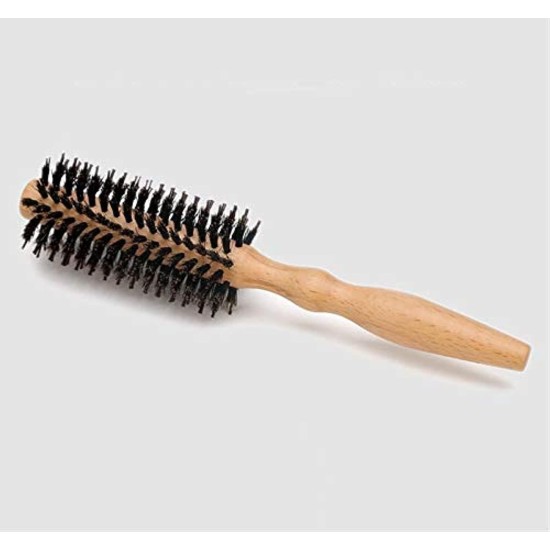 1SourceTek Bristle Round Styling Brush with Natural Wooden Handle (Twill)