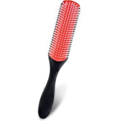 Anti-Static Cushion Nylon Bristle Styling Brushes Massage Hair Brush with Anti-static Rubber Pad Hair Styling Tools for Detangling, Volumizing, Separating, Blow-Drying, Shaping, Defining Curls.