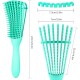 Anti Static Detangling- Hairbrush Anti-Knot Massage Detangler Comb Pain Free Straightener for Women Men and Kid Long Thick Curly-فرشاة شعر