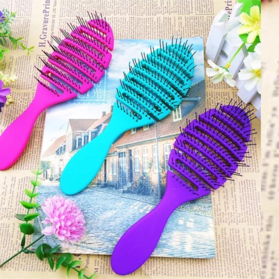 Anti-static straight hair comfortable comb home salon diy hairdressing antistatic tools massage round massage comb