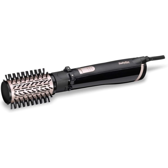 Babyliss ionic Hair Styler Rotating Brush - 4 Attachments and Bag Black – 1000 Watts – AS200E – International Warranty – Packaging May Vary